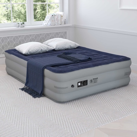 Flash Furniture 18" Queen Air Mattress - Internal Electric Pump WG-AM101-18-Q-GG